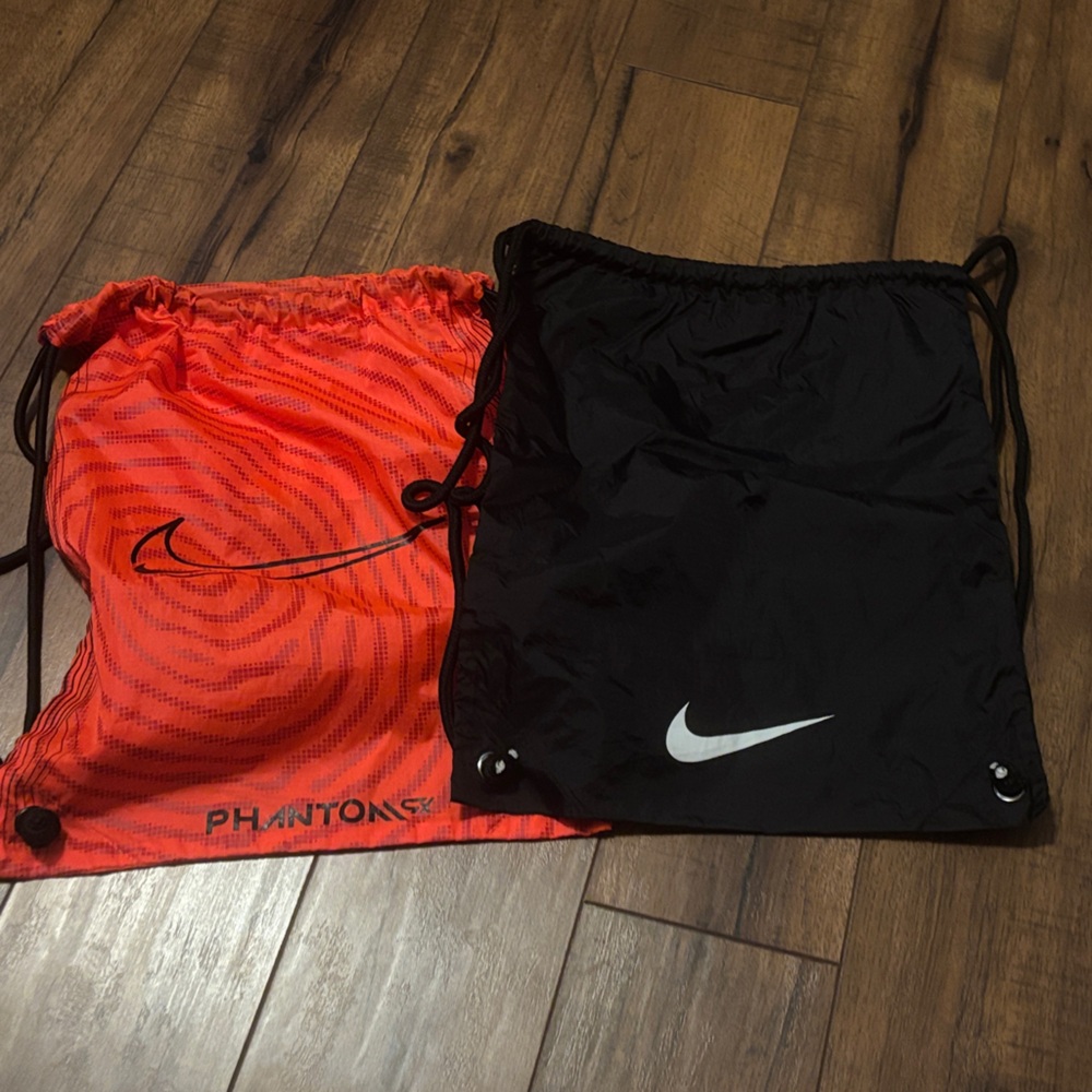 Nike Phantom Red and Black Drawstring Bags